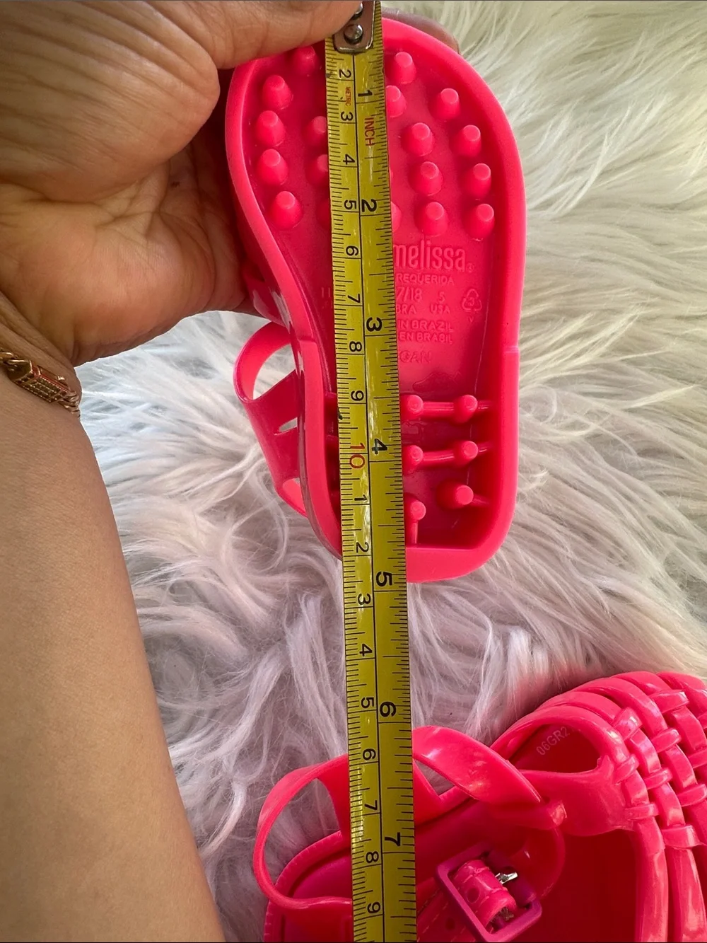 Mini Melissa Kids Pink Jelly Sandals